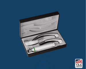 medical blades with handle in black case