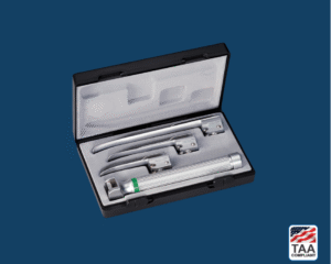 Ri-integral Set Miller Baby LED 3.5 V with AA-Handle and Blades 0, 1, 2 + Ri-accu® L + Ri-charger® L 120V